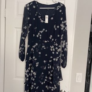 Banana Republic, Size 6, NWT, Navy Blue with floral